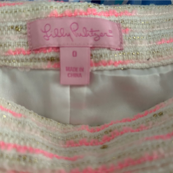 Lilly Pulitzer Tweed skirt 0 - Picture 2 of 2